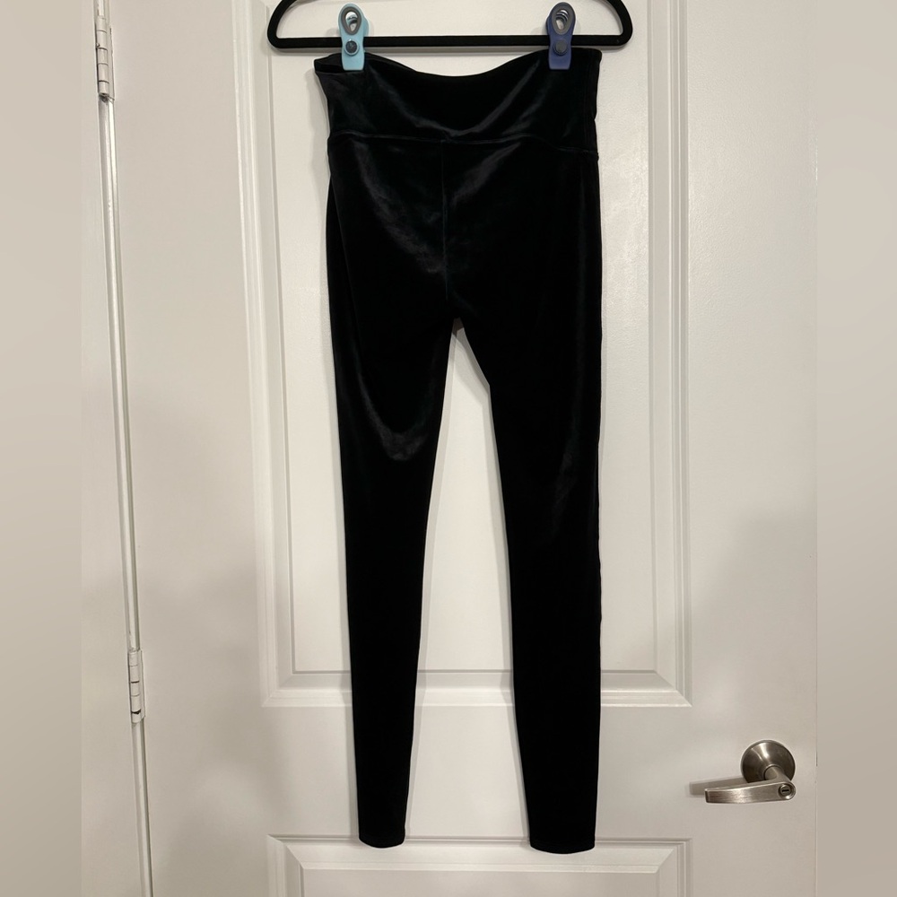 SPANX Velvet Leggings High-Rise Shaping Pants in Black Size Large - Picture 3 of 5